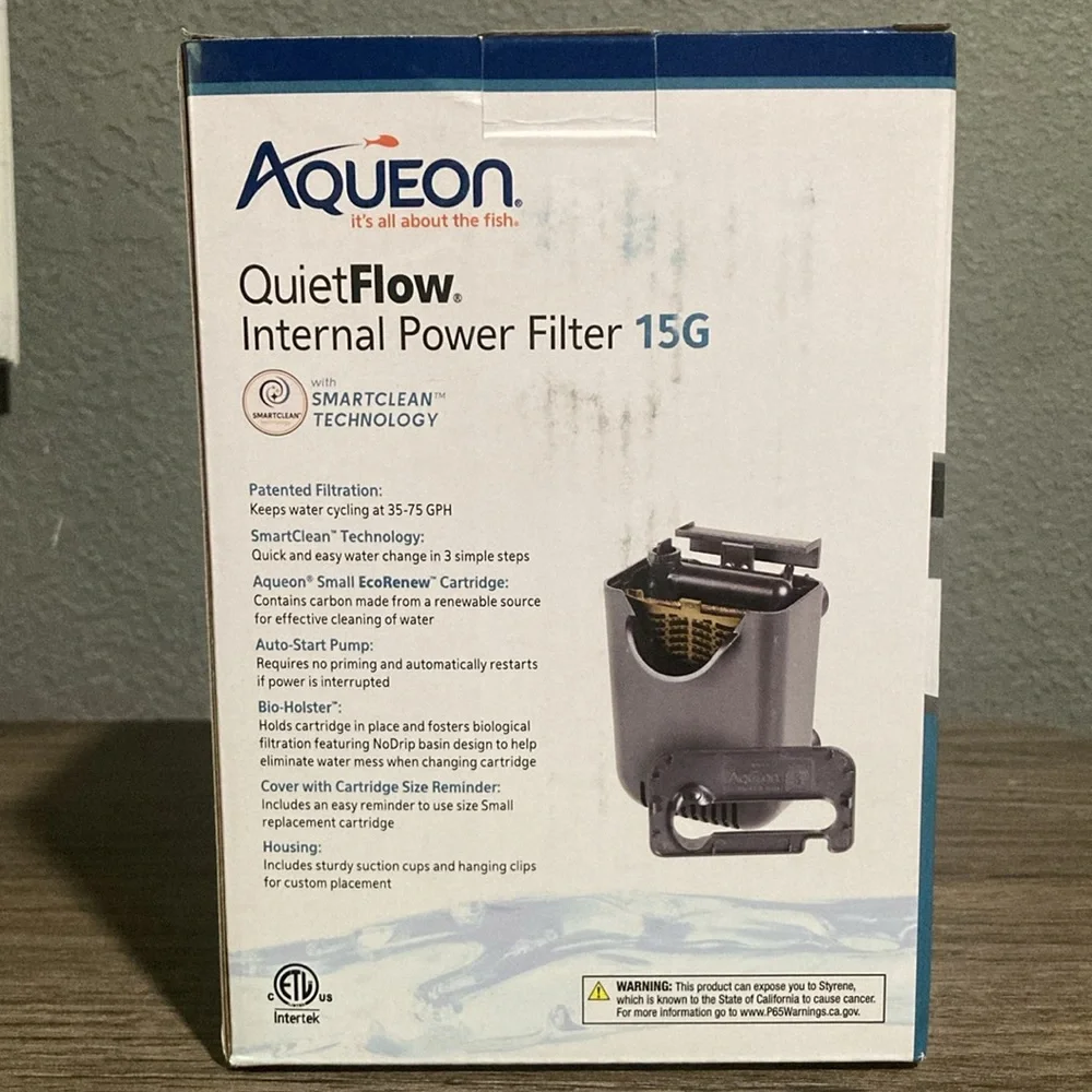 Aqueon: Quiet Flow internal power filter: 15 Gallon